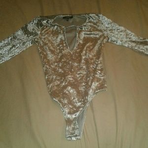 Suede Bathing Suit/Shirt